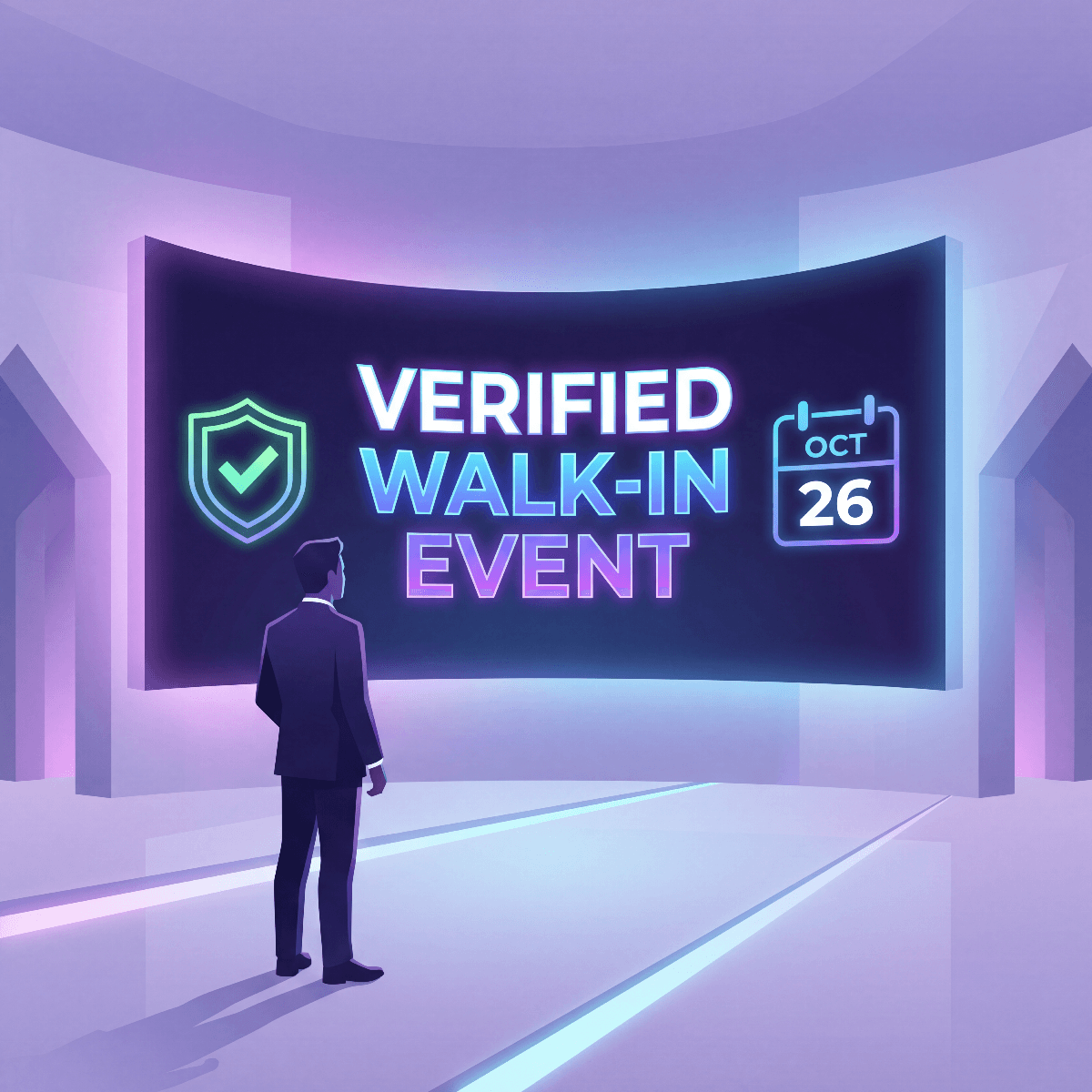 Verified walk-in event